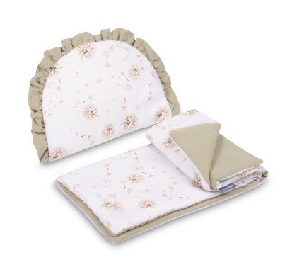 2D sada do kočárku, postýlky, kolébky mušelín/bavlna Sensillo 