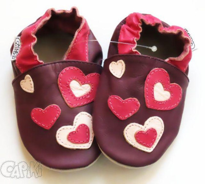 Kožené capáčky 2-3 roky (24/25) 16,6 cm Capiki