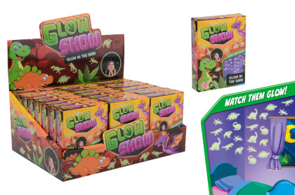 Nalepovací dinosauři svítící ve tmě Johntoy