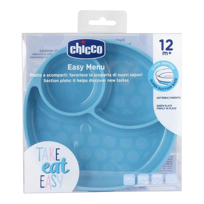 Silikonový talíř 12 m+ CHICCO