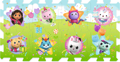Pěnové puzzle Gabby 2024 32 x 32 x 1,5 cm Trefl