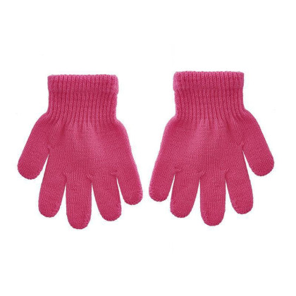 Dětské pletené prstové rukavice 9 - 11 let