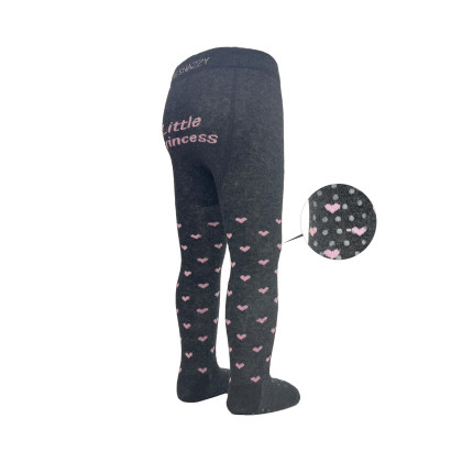 Punčocháče s protiskluzem 3x ABS vel. 80/86 šedé little princess Be Snazzy