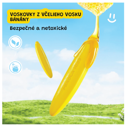 První voskovky ze včelího vosku Banány 12 ks Jarmelo