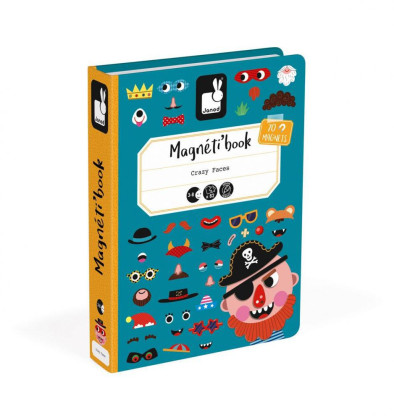 Magnetibook Zábavné tváře kluci Janod