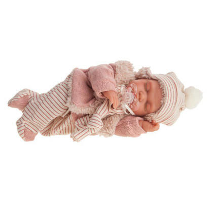LUNI 1787 - Spící realistické miminko s pohybovou funkcí