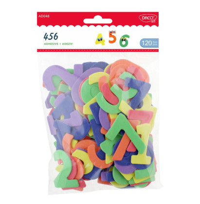 Číslice pěnové samolepící 120 ks