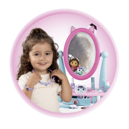 Toaletní stolek se židličkou 2v1 Gabby´s Dollhouse