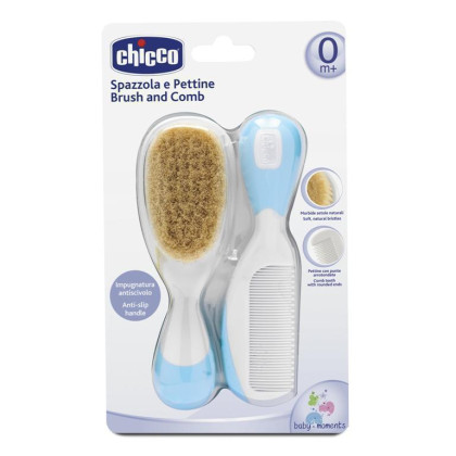 Hřeben a kartáč přírodní Chicco