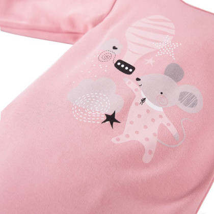 Body Mellow s dlouhým rukávem růžové Eevi