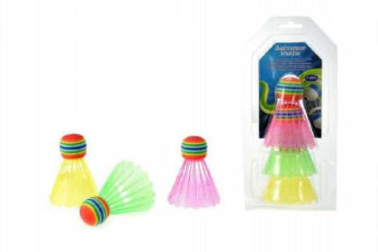 Košíčky na badminton barevné plastové 3 ks