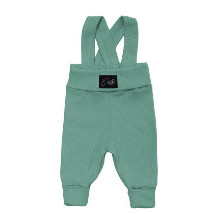 Rostoucí žebrované kalhoty s laclem Sea green - zelená Esito Vel. 92-98