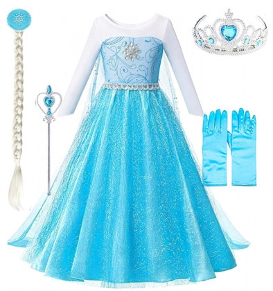 Dětský kostým Elsa Star s doplňky