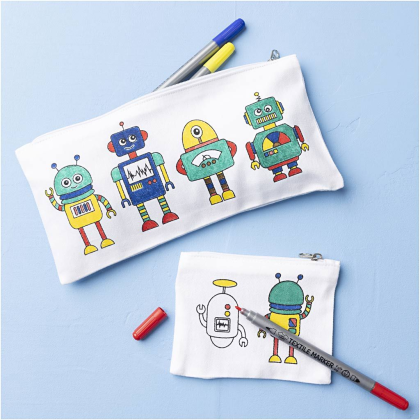 Kreativní sada Mini Craft Kit Textile Colouring Robot Creativ Company