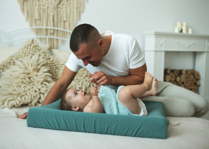 Mušelínový potah na přebalovací podložku 50 x 70/80 cm BabyMatex