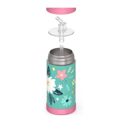 Dětská termoska s brčkem 355 ml