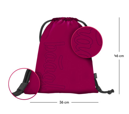 Set 3 Coolmate Ruby: batoh, penál, sáček Baagl