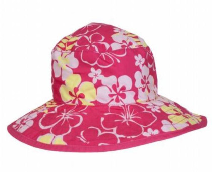 Dětský UV klobouček Baby Banz Sun Blossom růžový oboustranný 0 - 2 ROKY