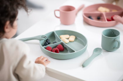 Příbor 2-dílný Platinum Silicone KikkaBoo