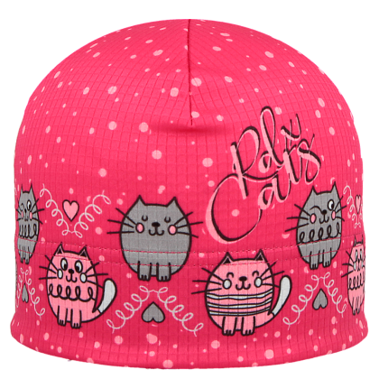 Dívčí funkční čepice Picowinter Cats RDX RŮŽOVÁ Vel. 3 NOŠENÁ