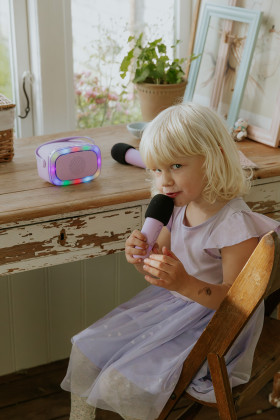 Bluetooth Karaoke párty set + 2 mikrofony Blue Lalarma