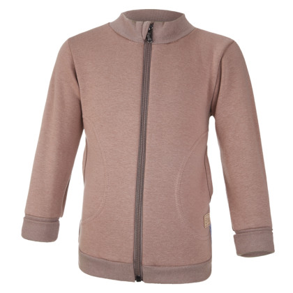 Mikina hřejivá rozepínací hnědá Little Angel 