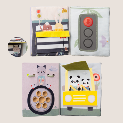 Knížka s aktivitami do auta Busy Book Taf Toys