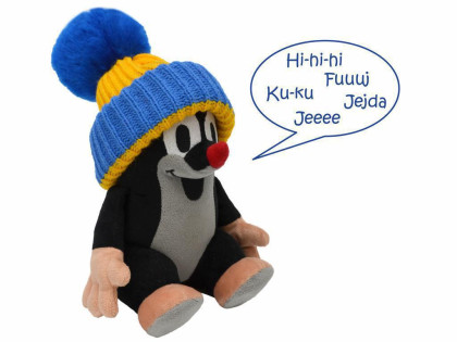 Krtek 20 cm mluvícÍ s kulichem 1+