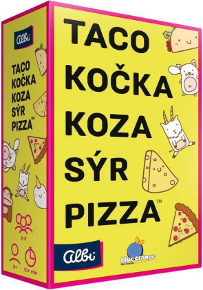 Taco, kočka, koza, sýr, pizza