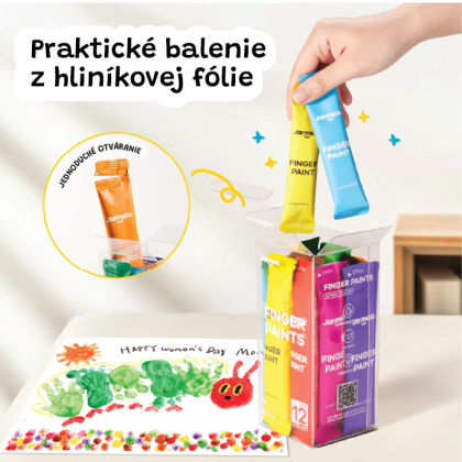 Prstové barvy na cesty 48 ks Jarmelo
