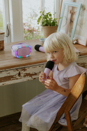Bluetooth Karaoke párty set + 2 mikrofony Blue Lalarma