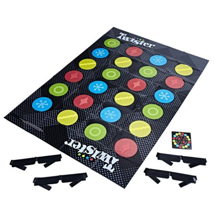 Společenská hra Twister naslepo