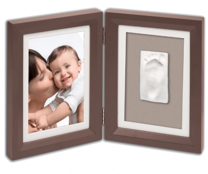 Dřevěný rámeček pro otisk My Baby Touch Simple Brown Baby Art