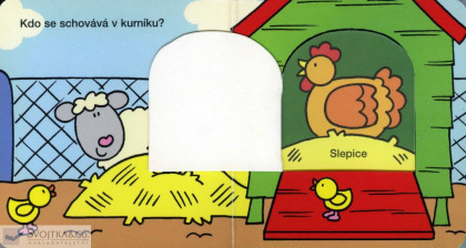 Knížka Podívej se, kdo se schovává - na dvorku