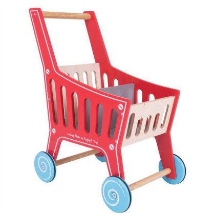Dřevěný nákupní vozík Supermarket Bigjigs Toys