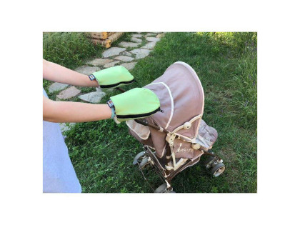 Nepromokavé rukavice na kočárek merino