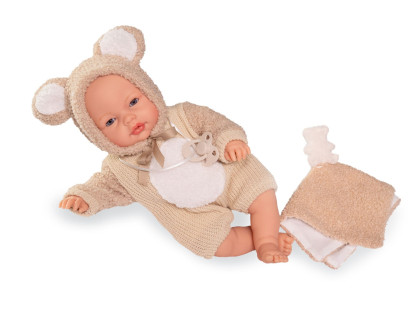 Mrkací miminko se zvuky a měkkým látkovým tělem 37 cm Bimba 14364 Antonio Juan