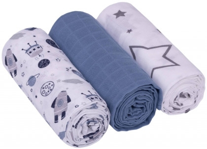 Mušelínové pleny 70 x 80 cm 3 ks Infantilo