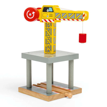Velký jeřáb žlutý Bigjigs Rail