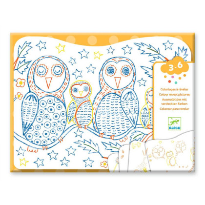Kouzelné vybarvování Sova a přátelé Djeco