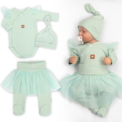 Rostoucí souprava 3D Lux Sweet Angel mátová Baby Nellys