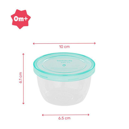 Misky s víčky MAXI FUN COLORS 250 ml sada 12 ks