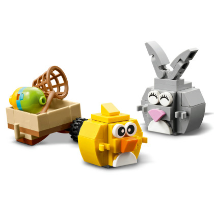 Velikonoční zajíček, kuřátko a sběr vajíček Lego