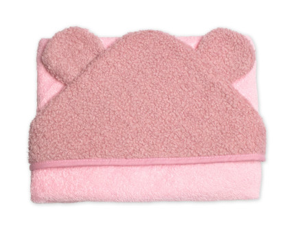 Kojenecká osuška s kapucí a oušky Boucle 80x80 cm froté Baby Nellys 