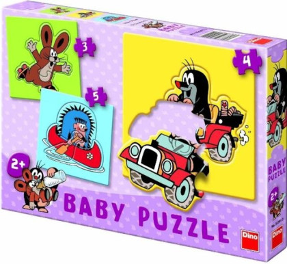 Baby Puzzle Krteček 3, 4, 5 baby Krteček