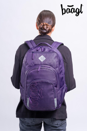 Set 3 Coolmate Plum: batoh, penál, sáček Baagl