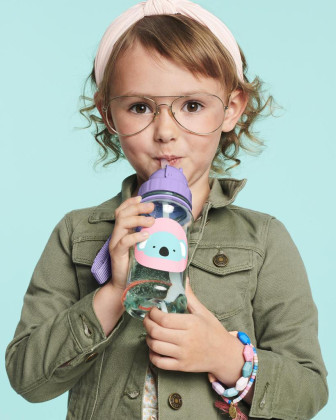 Hrnek s brčkem bez PVC A BPA 12 m+ Skip Hop Zoo 385 ml