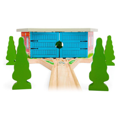 Trojité depo s vraty Bigjigs Rail