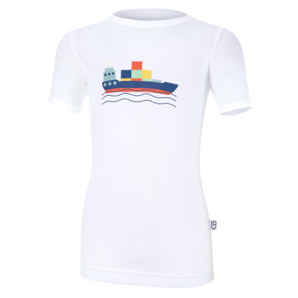 Tričko tenké KR obrázek Outlast® UV 50+ bílá/loď 