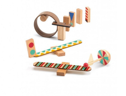 Djeco Dřevěná dráha Zig Go 25 dílků